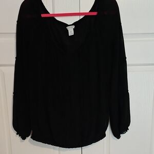 White House Black Market Classic Black Top